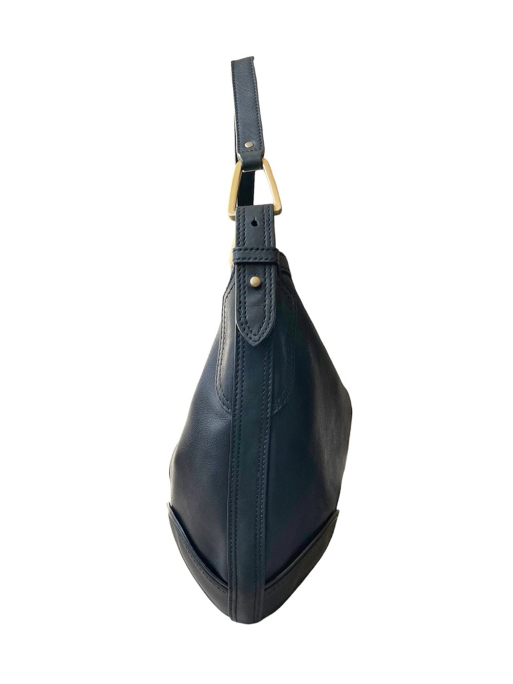 Cole Haan Black Leather Hobo Shoulder Hand Bag - Picture 4 of 13